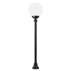 1142 gadelampe med kugleskærm, sort/hvid