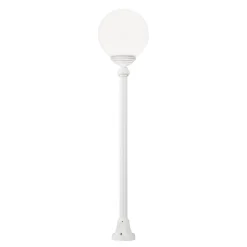 1132 gadelampe med kugleskærm, hvid