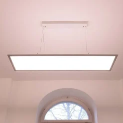 3422 LED-hængelampe, kantet, Dip-Switch, hvid