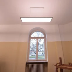 3422 LED-hængelampe, kantet, Dip-Switch, hvid