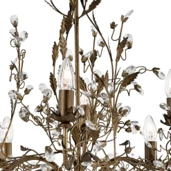 8 lyskilder Lysekrone Almandite i florentinsk stil