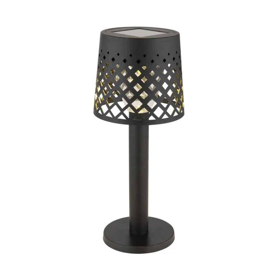 36631 solcelle-bordlampe, batteri, IP44, sort