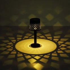 36631 solcelle-bordlampe, batteri, IP44, sort