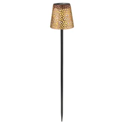 36562 solcelle-lampe med jordspyd, IP44, kobber