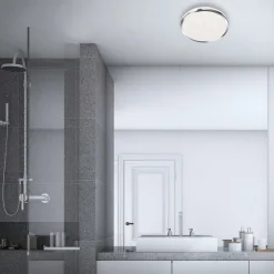 Acorus LED-loftslampe, IP44, stjernedekor, Ø 28 cm