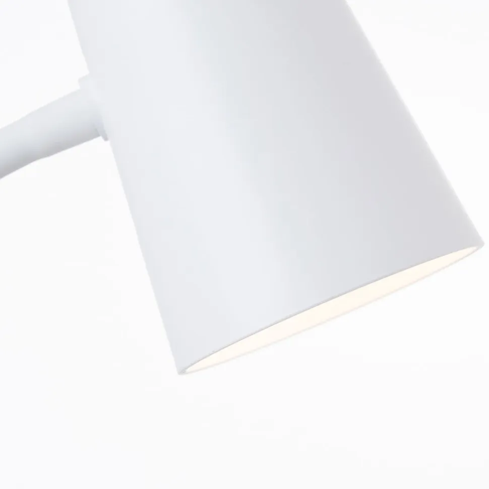 Adda LED-bordlampe med klemme hvid dæmpes i 3 trin