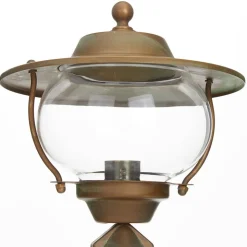 Adessora sokkellampe, messing, glas, højde 48 cm