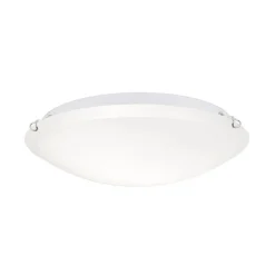 Agada loftslampe, opalglas, krom, 40 cm