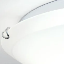 Agada loftslampe, opalglas, krom, 40 cm