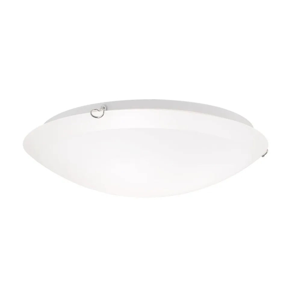 Agada loftslampe, opalglas, krom, 50 cm