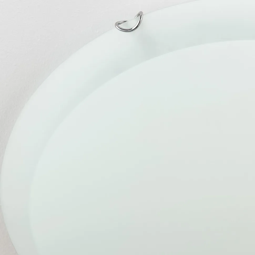 Agada loftslampe, opalglas, krom, 50 cm