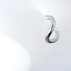 Agada loftslampe, opalglas, krom, 30 cm