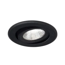Agon Rund LED-indbygningsspot 3.000K 40° sort