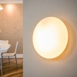 Alba loftlampe af opalt glas, Ø 25 cm