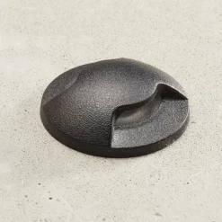 Aldo 2L LED indbygningslampe, sort/klar 3.000 K