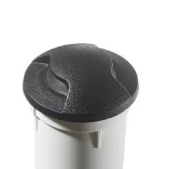 Aldo 2L LED indbygningslampe, sort/klar 3.000 K