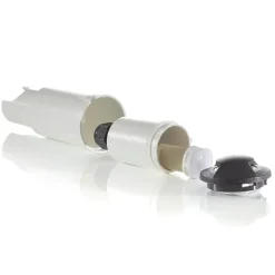 Aldo 2L LED indbygningslampe, sort/klar 3.000 K