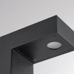 Aliar LED-gadelampe, sort