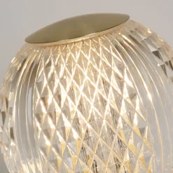 Allure bordlampe messingfarvet, stål, akryl