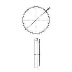 Altais LED-loftslampe, IP54, Ø 28 cm