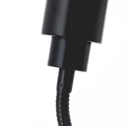 Andres bordlampe med klemme, fleksibel hals, sort