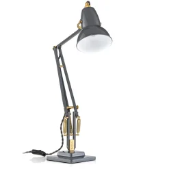 Anglepoise bordlampe Original 1227, grå/messing