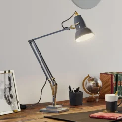 Anglepoise bordlampe Original 1227, grå/messing