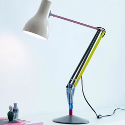 Anglepoise bordlampe Type 75 Mini, lysegrå, 70 cm