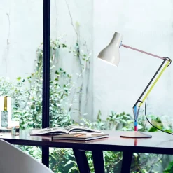 Anglepoise bordlampe Type 75 Mini, lysegrå, 70 cm