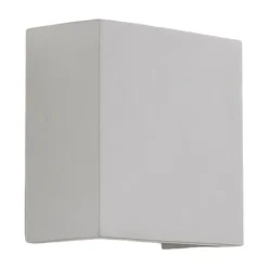 Anneke - kantet LED væglampe af gips