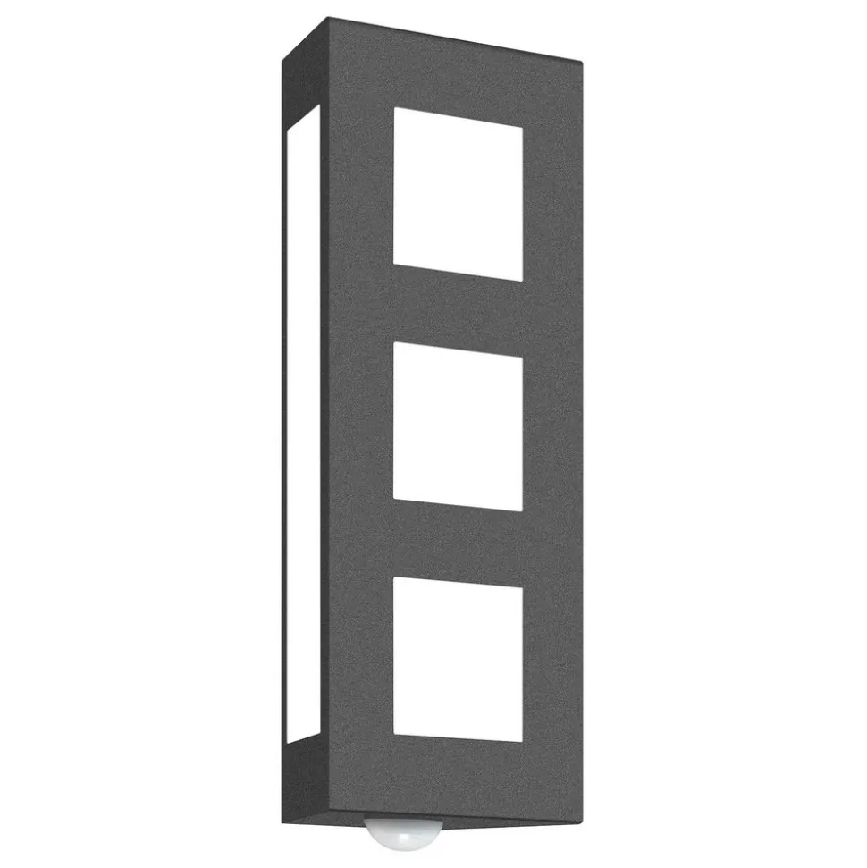 Aqua Trilo udend. væglampe, bevæg.sensor, antracit