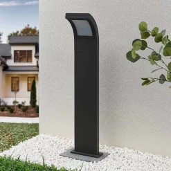 Arcchio Advik LED-vejlampe, 100 cm, antracit, metal, IP65