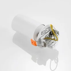 Arcchio Davin indbygningsspot, cylinder, hvidt