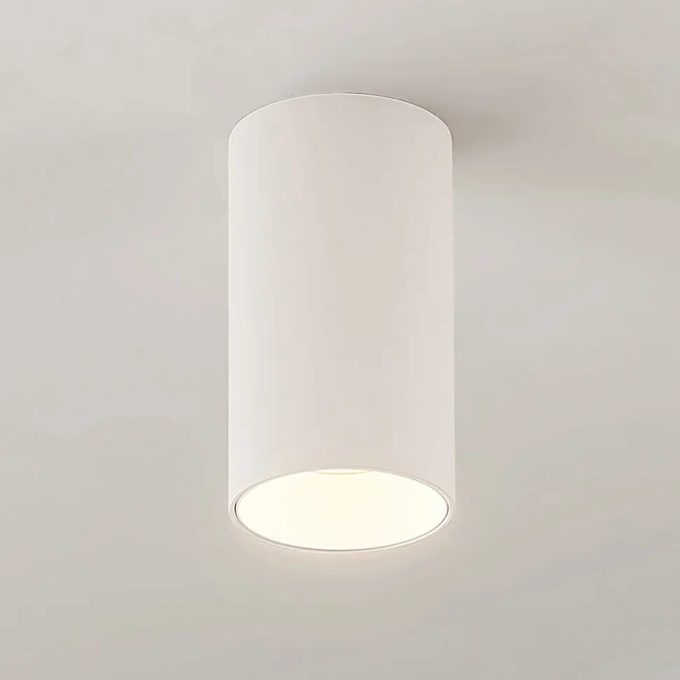 Arcchio Downlight Brinja, hvid, metal, Ø 6 cm, rund, GU10