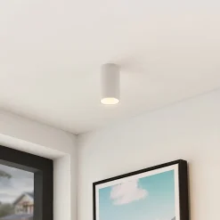 Arcchio Downlight Brinja, hvid, metal, Ø 6 cm, rund, GU10