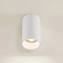 Arcchio Downlight Brinja, hvid, metal, Ø 6 cm, rund, GU10