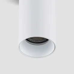 Arcchio Downlight Brinja, hvid, metal, Ø 6 cm, rund, GU10