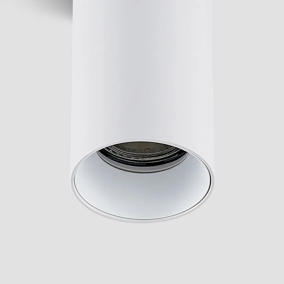 Arcchio Downlight Brinja, hvid, metal, Ø 6 cm, rund, GU10