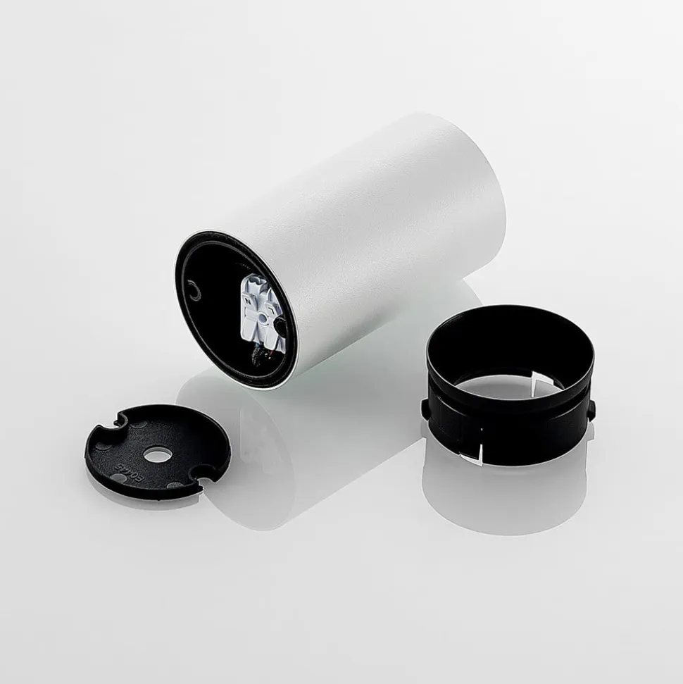 Arcchio Downlight Brinja, hvid, metal, Ø 6 cm, rund, GU10