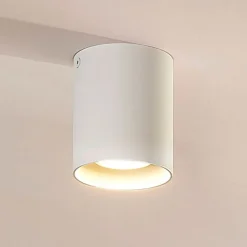 Arcchio downlight Carson, højde 10 cm, hvid, aluminium