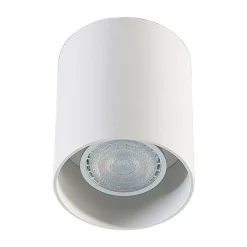 Arcchio downlight Carson, højde 10 cm, hvid, aluminium