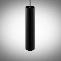 Arcchio Ejona pendellampe, højde 27 cm, sort, aluminium