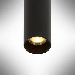 Arcchio Ejona pendellampe, højde 15 cm, sort, metal