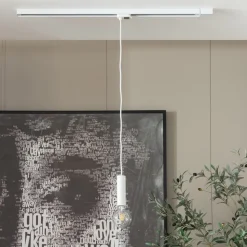 Arcchio Ejona skinnependel hvid E27 4/15cm