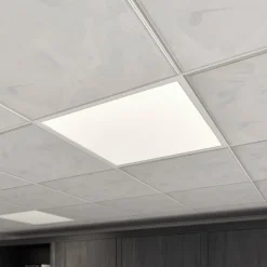 Arcchio forsænket panel Vinas, 62 cm, hvid, aluminium, CCT