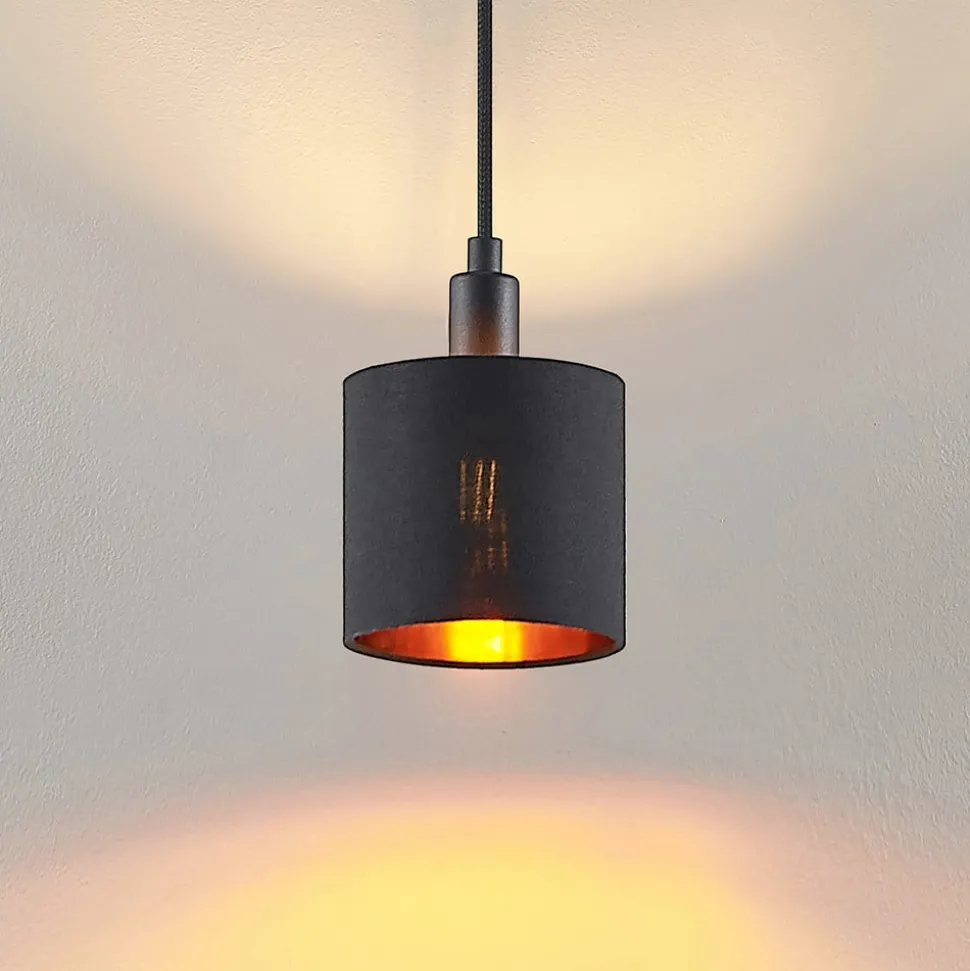 Arcchio Heleni hængelampe, skinne, sort guld 12cm