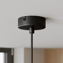 Arcchio hængelampe Cosmina, 1 lyskilde, sort, metal