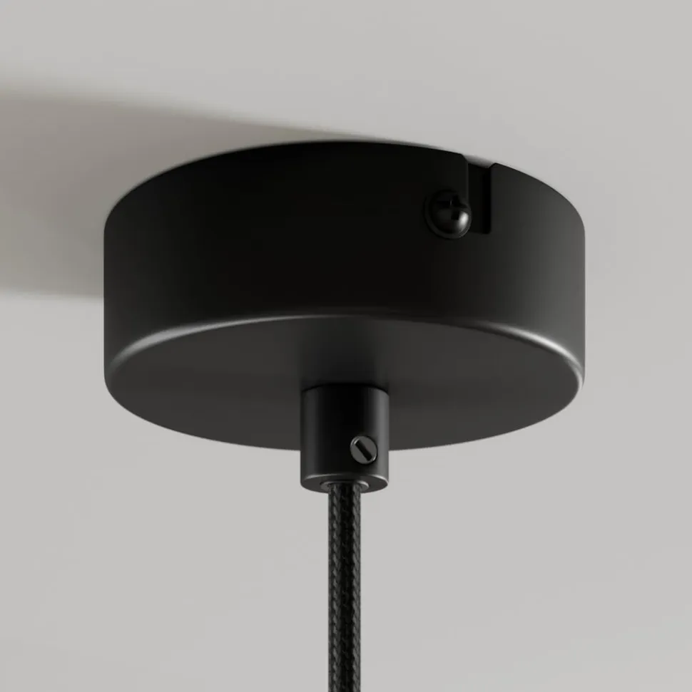 Arcchio hængelampe Tadej, sort-hvid, Ø 19 cm, metal, E27