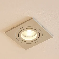 Arcchio indbygget loftspot Sophia, hvid, kantet