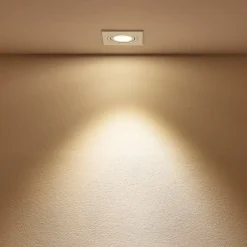 Arcchio indbygget loftspot Sophia, hvid, kantet